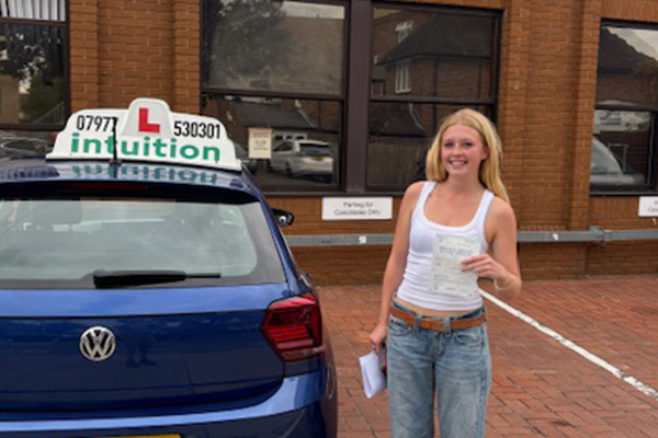 Phoebe driving lessons in East Molesey